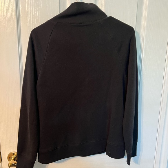 J Crew BL250 Black Gold Wide-Botton Sweatshirt w/ Green Plaid - Size Small - Picture 5 of 7